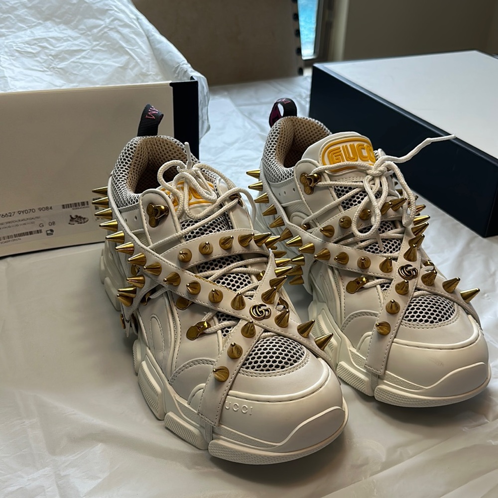 Gucci men’s spiked sneakers